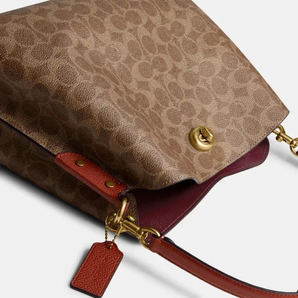 Coach Willow Shoulder Bag In Signature Canvas - Image 7