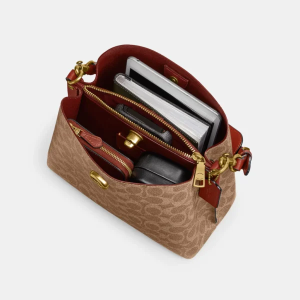 Coach Willow Bucket Bag In Signature Canvas - Image 7