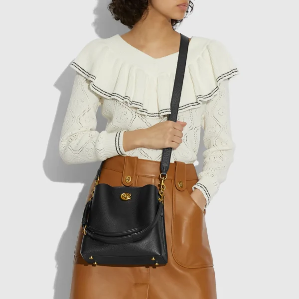 Coach Willow Bucket Bag Black - Image 3