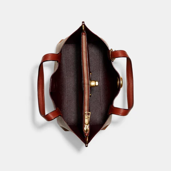 Coach Willow Tote Bag 24 In Signature Canvas - Image 4