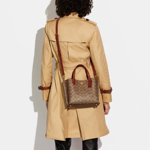 Coach Willow Tote Bag 24 In Signature Canvas - Image 6