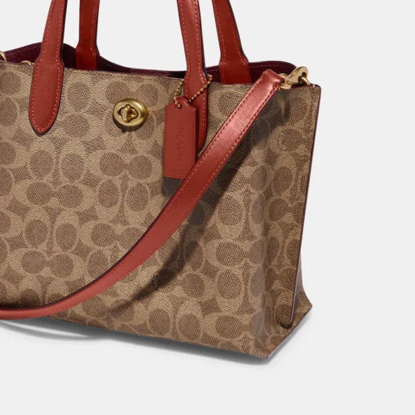 Coach Willow Tote Bag 24 In Signature Canvas - Image 8