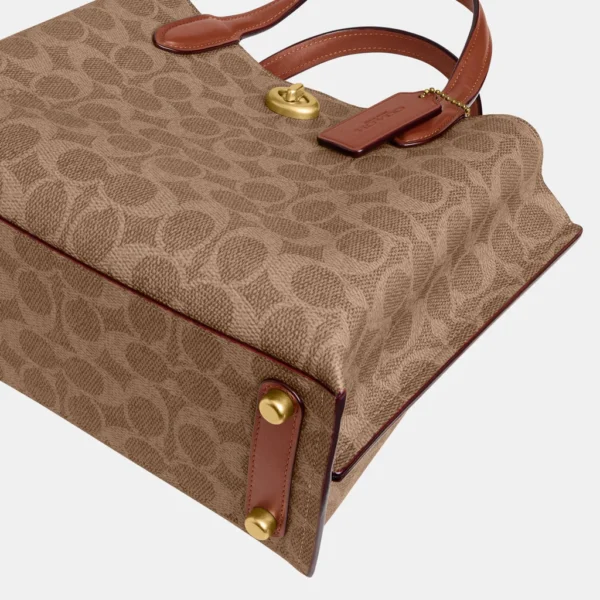 Coach Willow Tote Bag 24 In Signature Canvas - Image 9