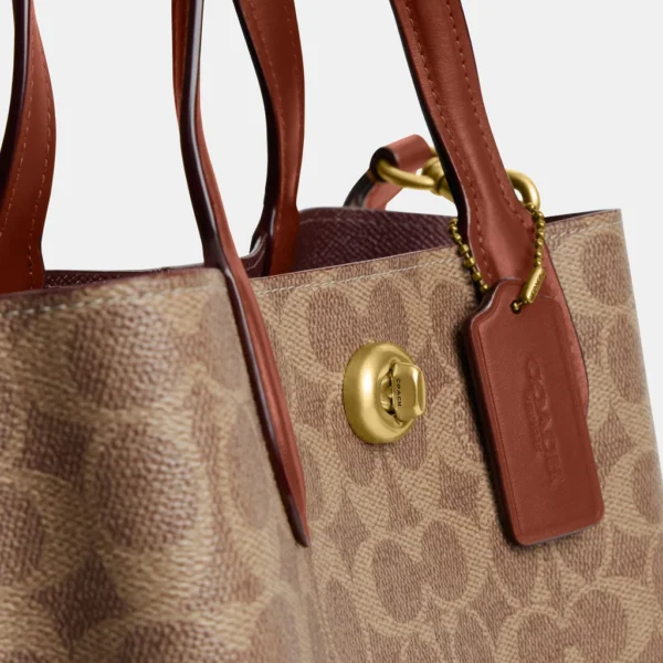 Coach Willow Tote Bag 24 In Signature Canvas - Image 10