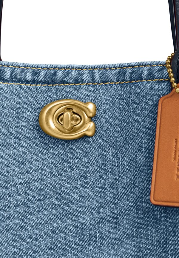 Coach Willow Tote Bag 24 In Denim - Image 5