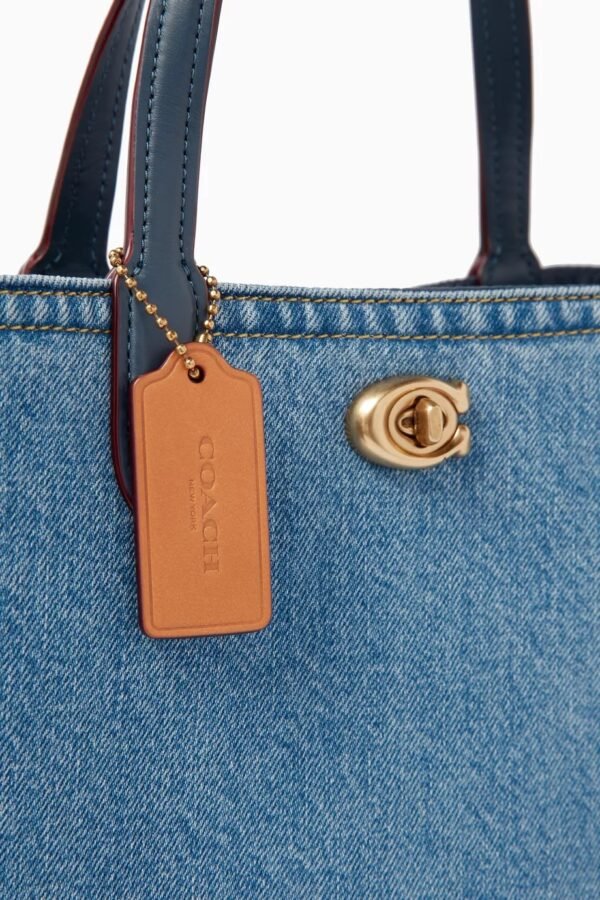 Coach Willow Tote Bag 24 In Denim - Image 3