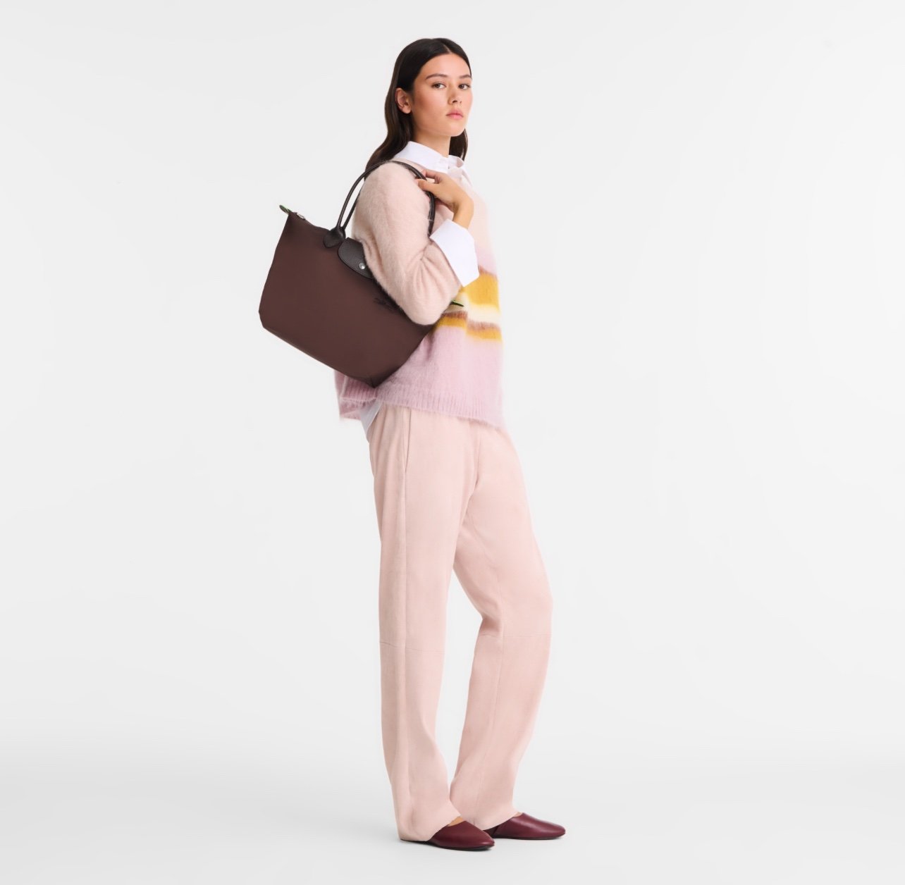 Le Pliage Green M Tote bag Mocha - Image 2