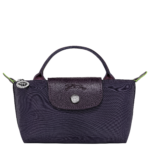 Le Pliage Green Pouch with handle Bilberry