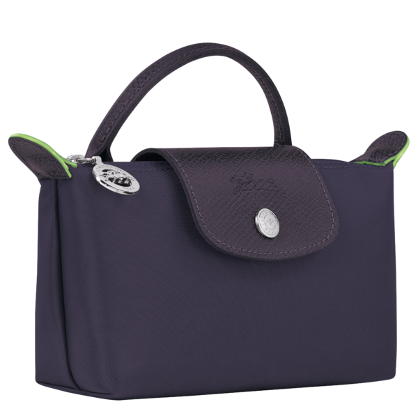 Le Pliage Green Pouch with handle Bilberry - Image 3