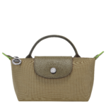 Le Pliage Green Pouch with handle Artichoke