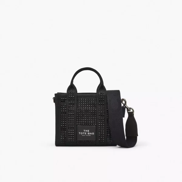 Marc Jacobs The Crystal Canvas Crossbody Tote Bag black crystal