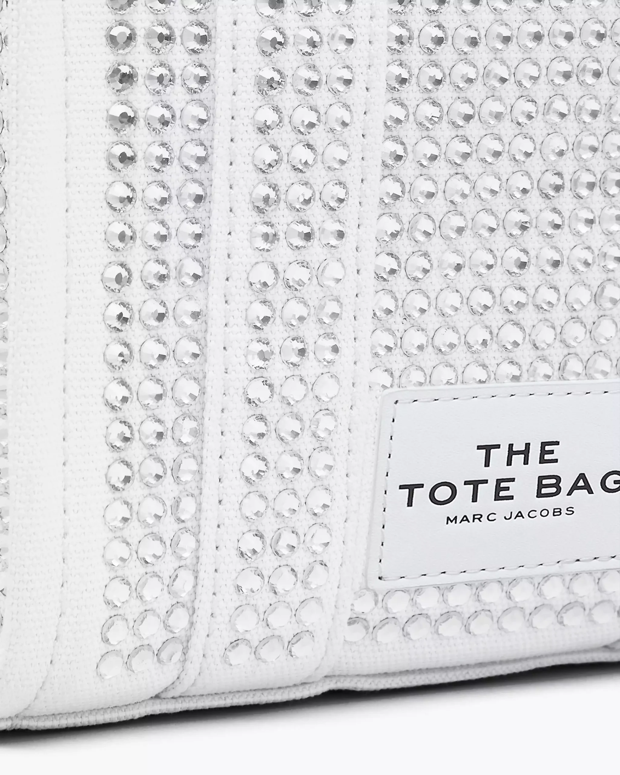 Marc Jacobs The Crystal Canvas Crossbody Tote Bag white crystal - Image 4