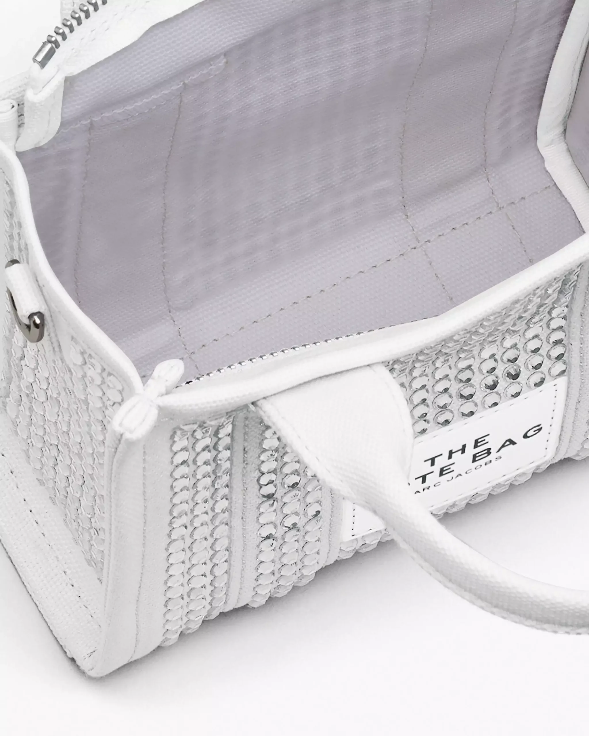 Marc Jacobs The Crystal Canvas Crossbody Tote Bag white crystal - Image 6