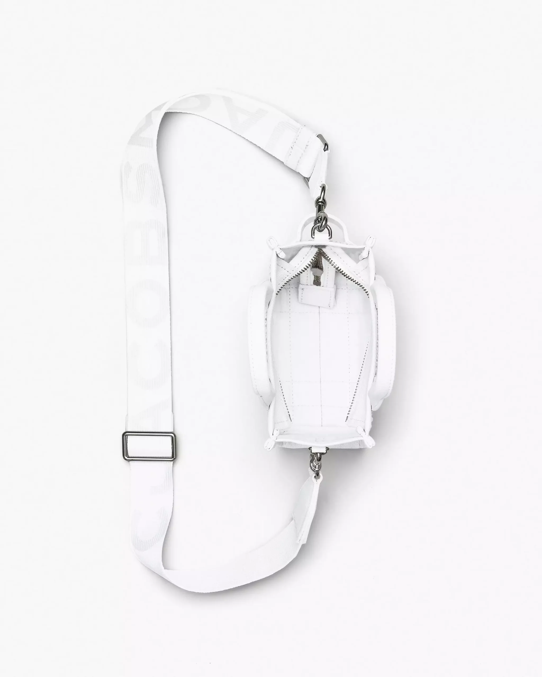 Marc Jacobs The Crystal Canvas Crossbody Tote Bag white crystal - Image 7