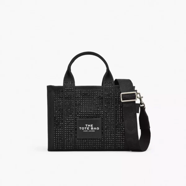 Marc Jacobs The Crystal Canvas Small Tote Bag black crystal