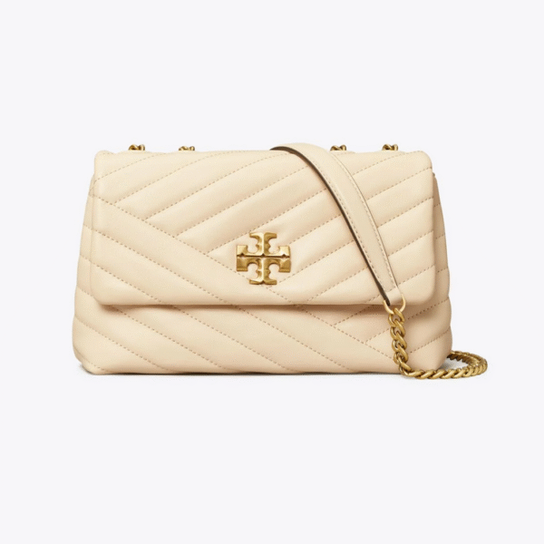 Tory Burch Small Kira Chevron Convertible Shoulder Bag New Cream