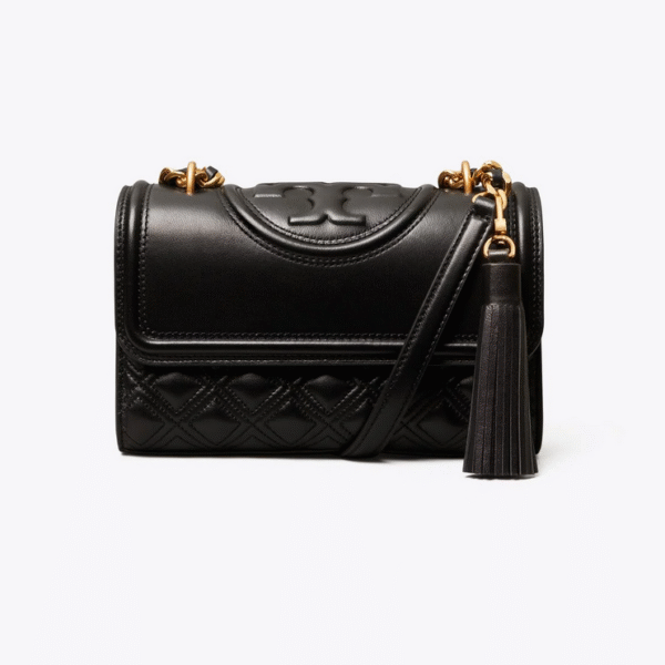 Tory Burch Small Fleming Convertible Shoulder Bag Black
