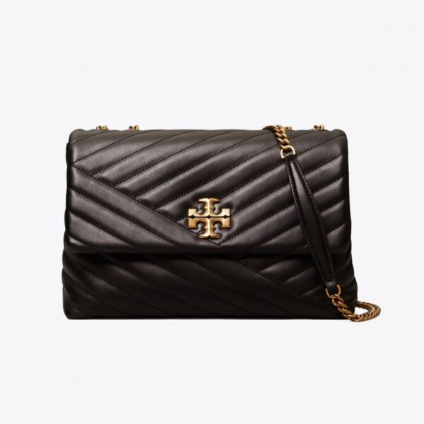 Tory Burch Kira Chevron Convertible Shoulder Bag Black