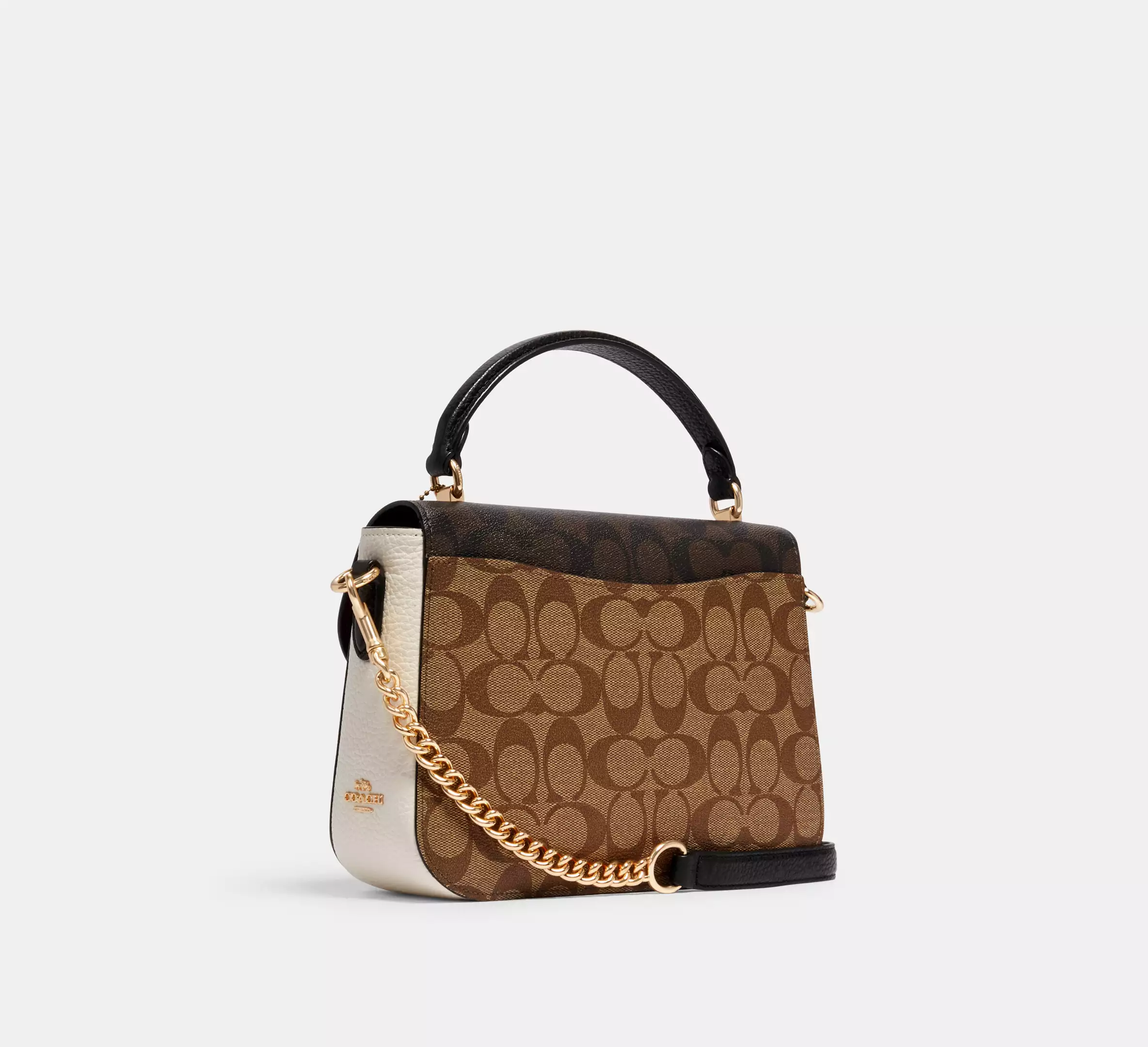 Coach Marlie Top Handle Satchel In Blocked Signature Canvas - Image 2