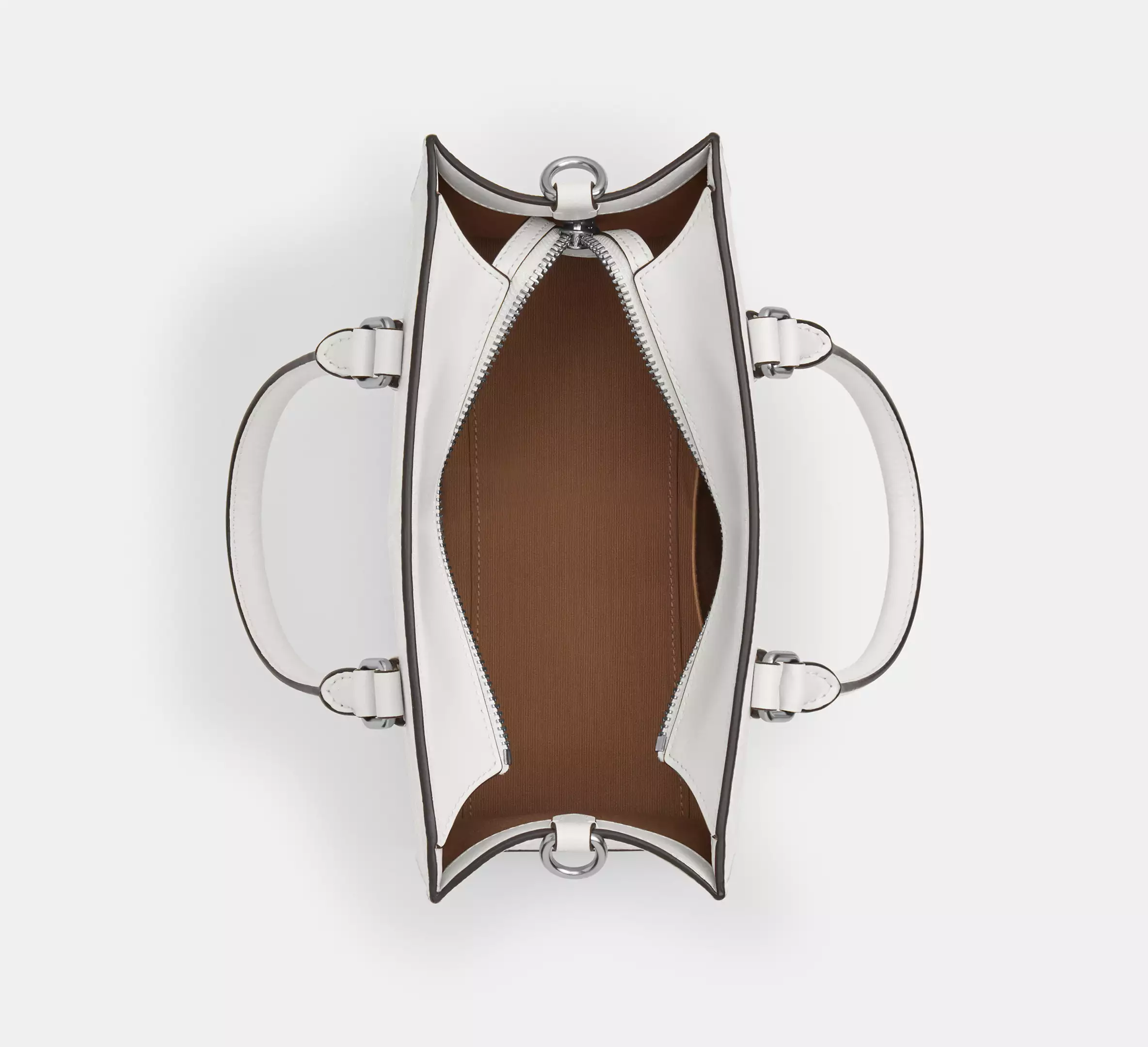 Coach Maggie Small Tote Bag In Blocked Signature Canvas White Chalk - Image 5