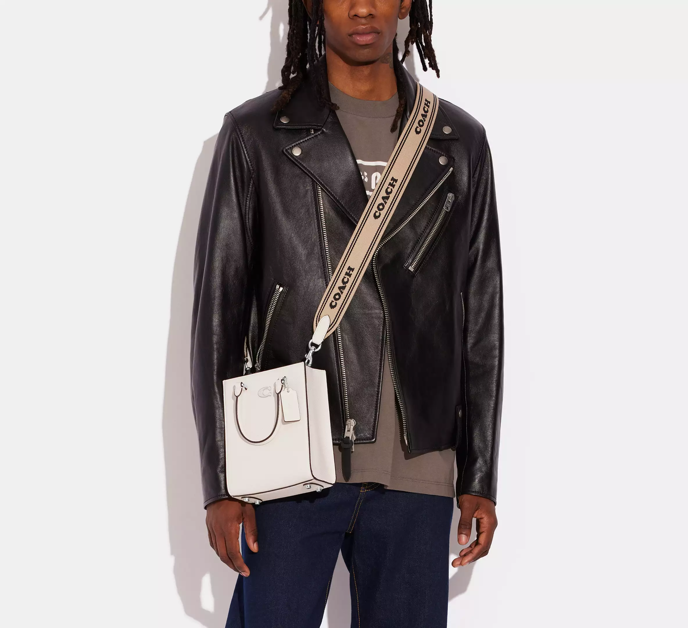 Coach Tote 16 With Signature Canvas Chalk - Image 2