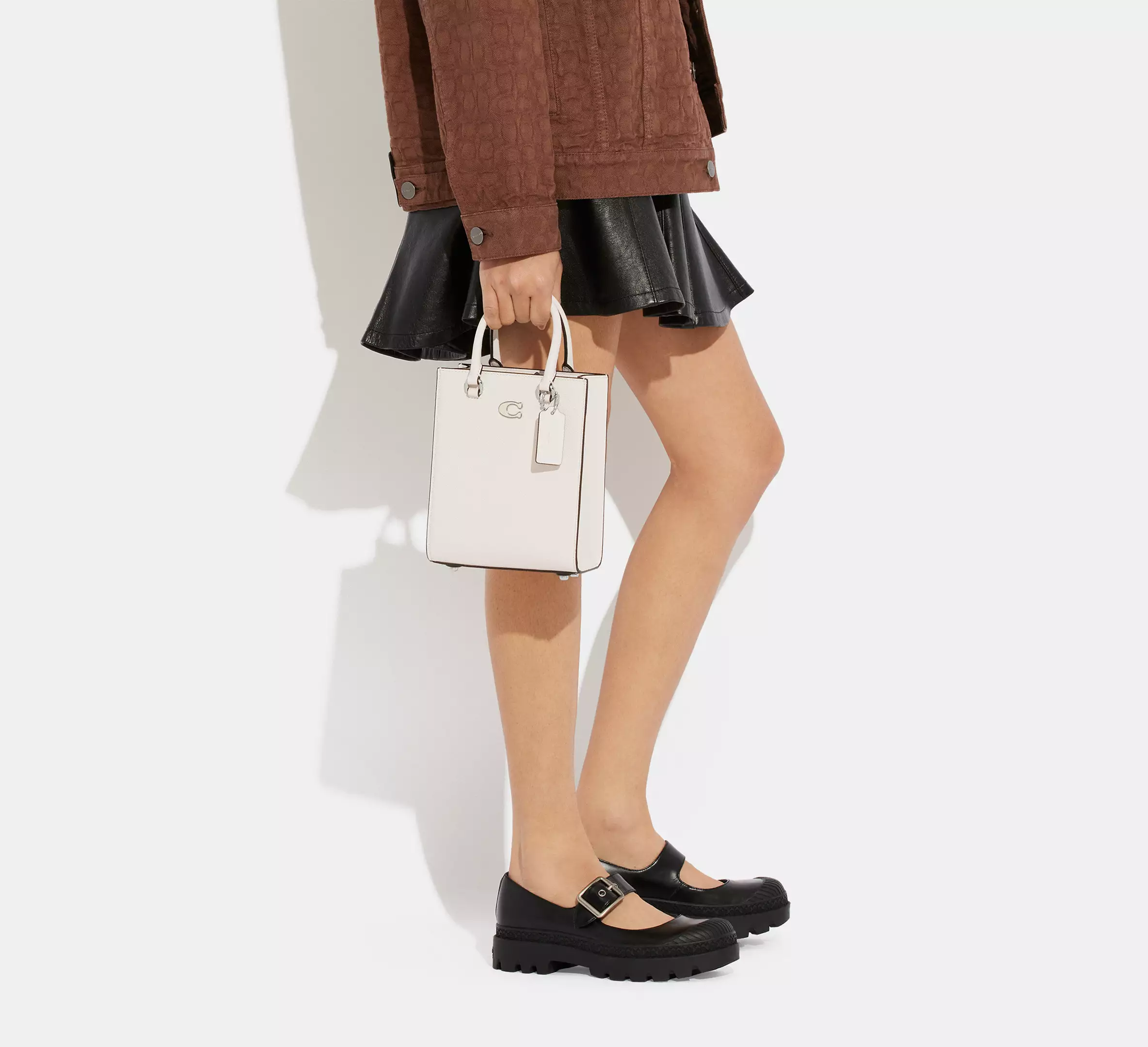 Coach Tote 16 With Signature Canvas Chalk - Image 3