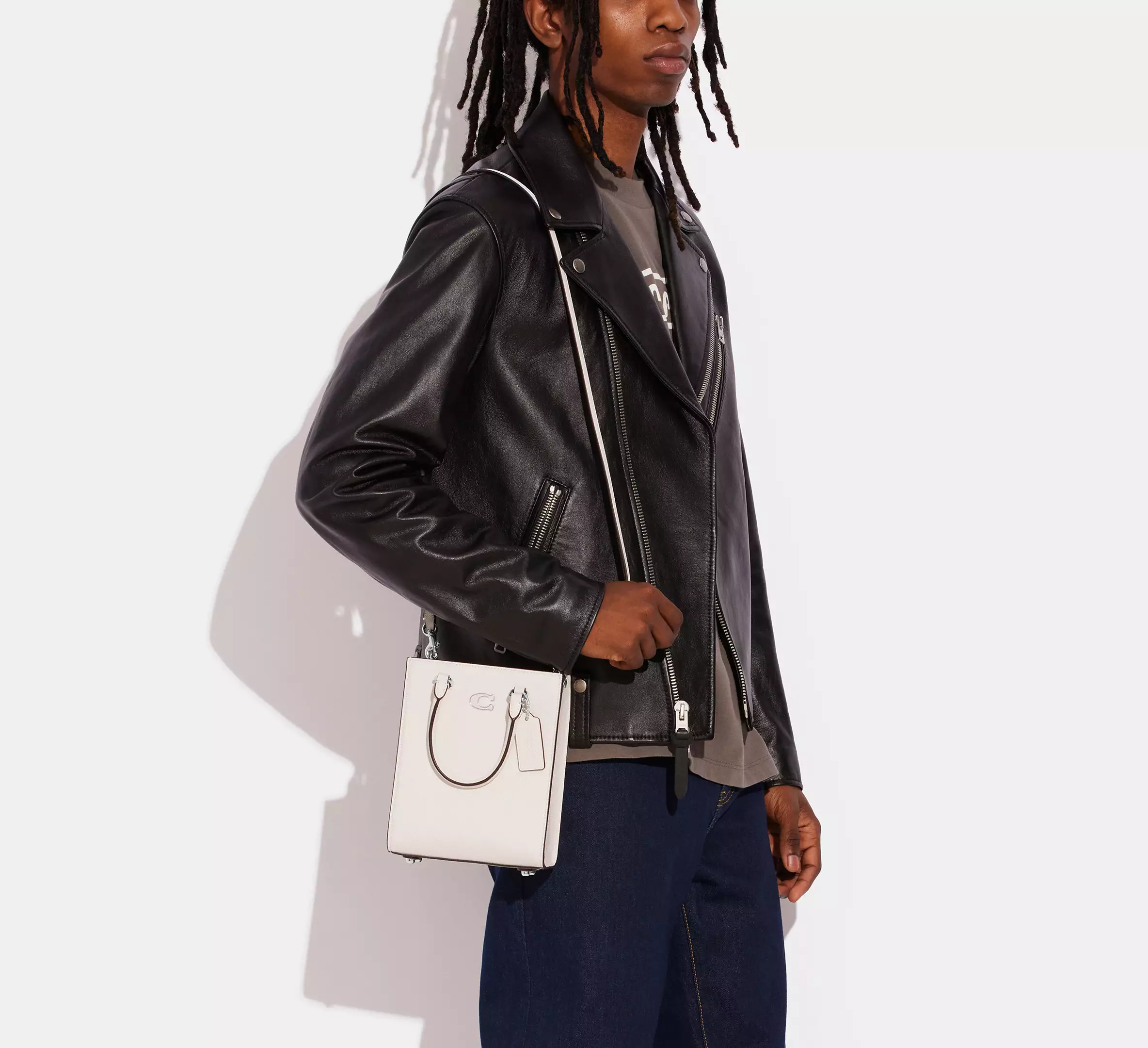 Coach Tote 16 With Signature Canvas Chalk - Image 8