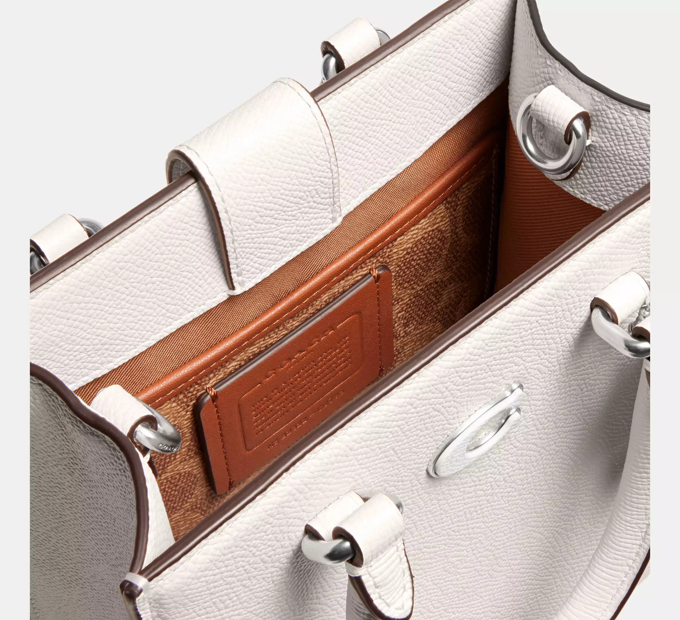 Coach Tote 16 With Signature Canvas Chalk - Image 7