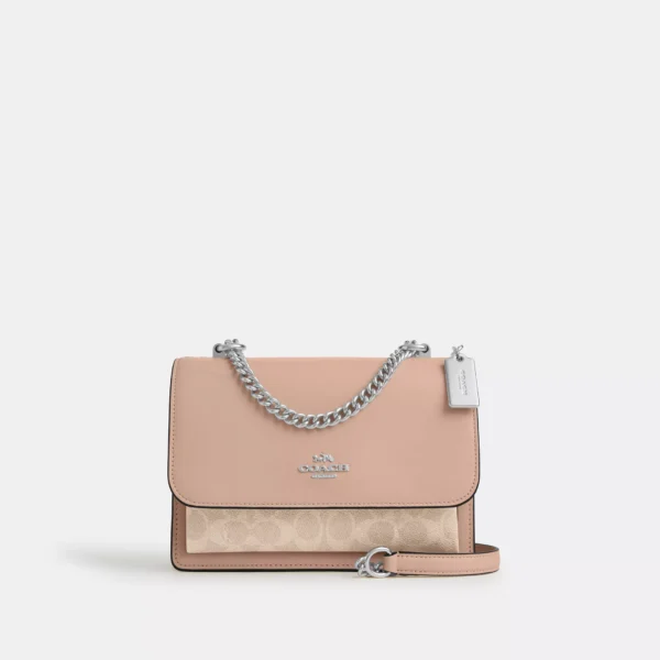 Coach Klare Crossbody Bag In Signature Canvas Sand Taube