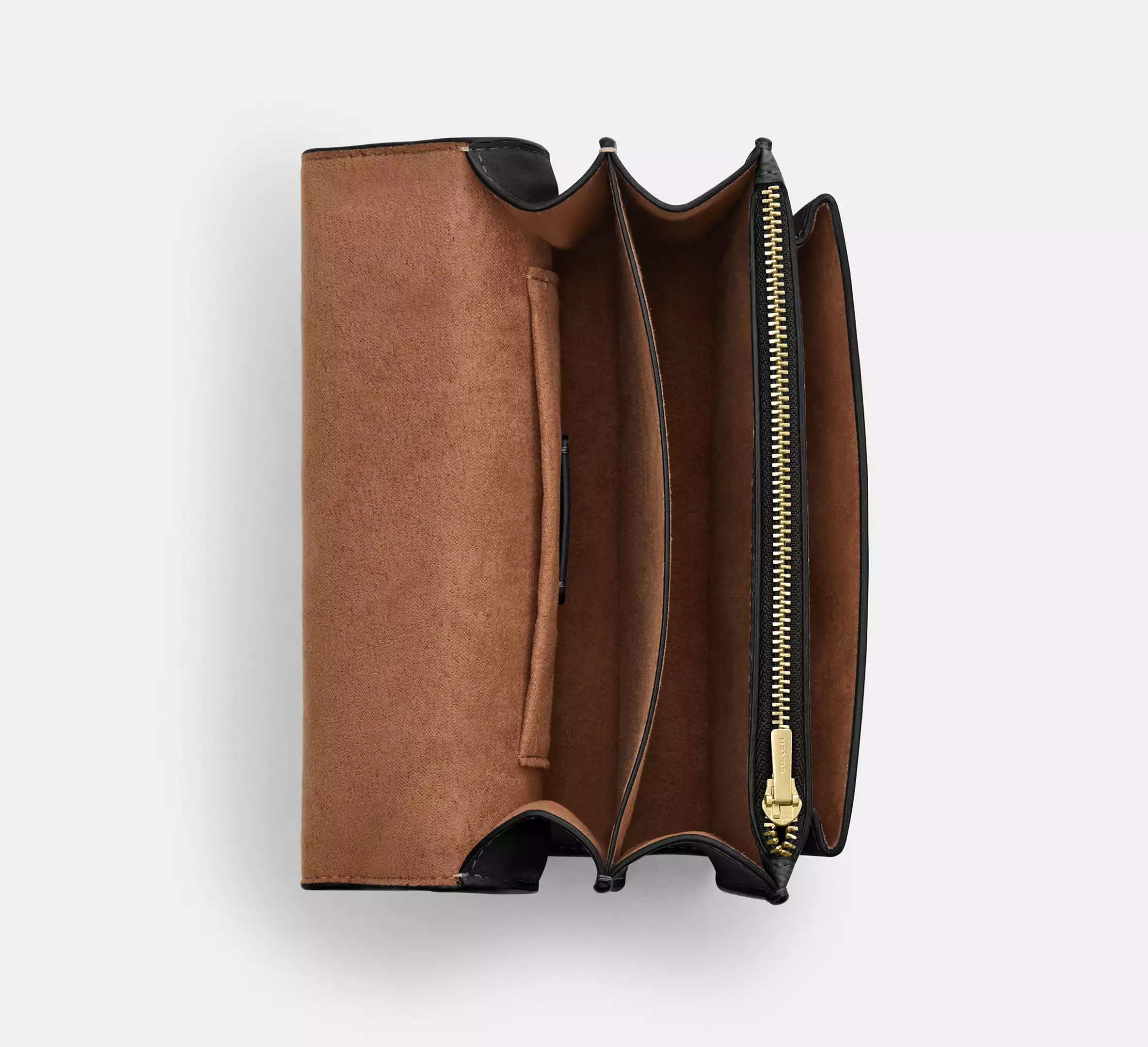 Coach Mini Klare Crossbody Bag In Signature Canvas Walnut Black - Image 4