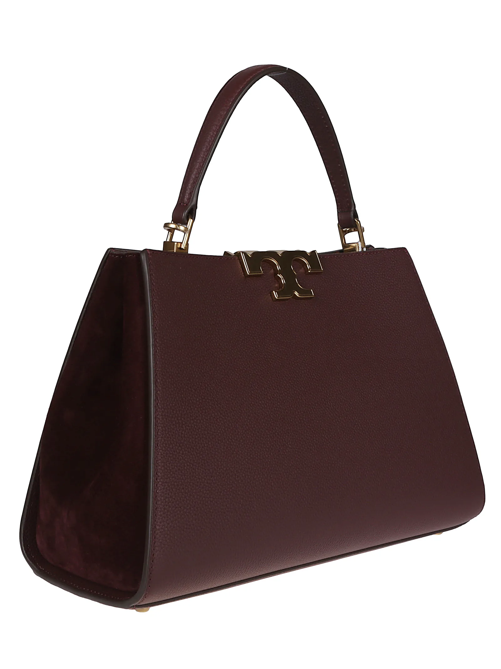 Tory Burch Eleanor Pebbled Stachel Bag Dark Cabernet - Image 2
