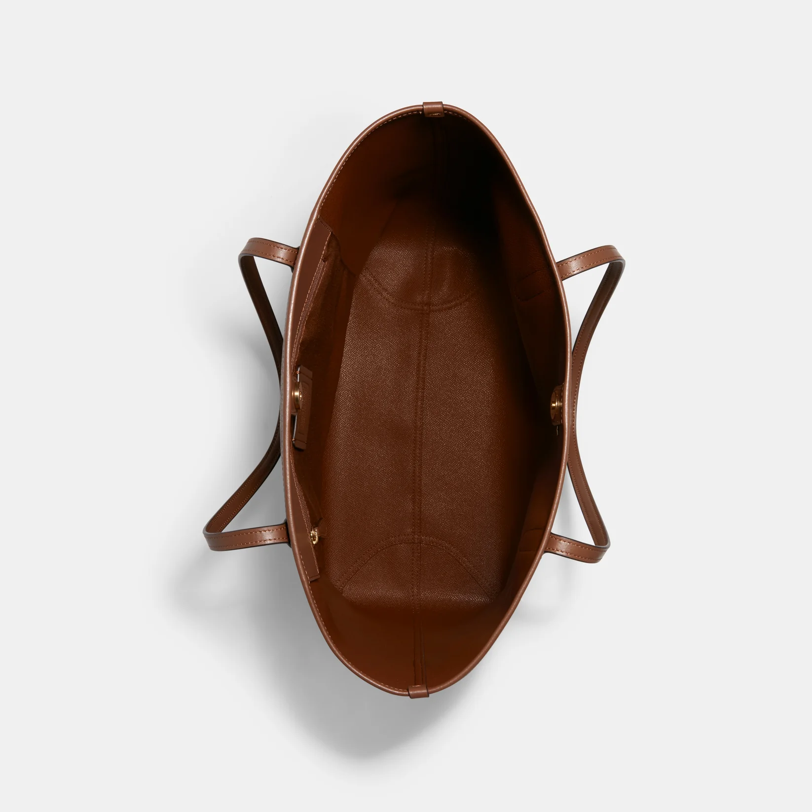 Coach City Tote Bag In Signature Canvas Khaki Saddle dark - Image 3