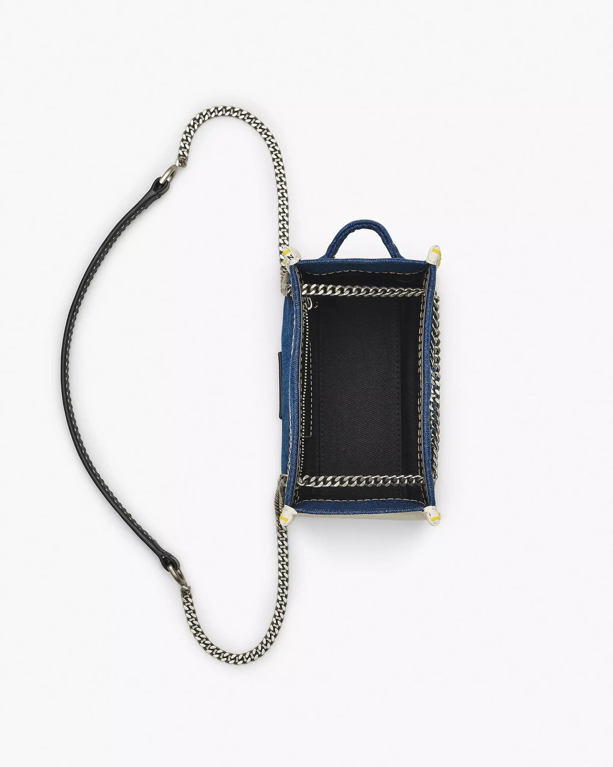 The Marc Jacobs Denim Chain Crossbody Tote Bag Dark Wash - Image 8