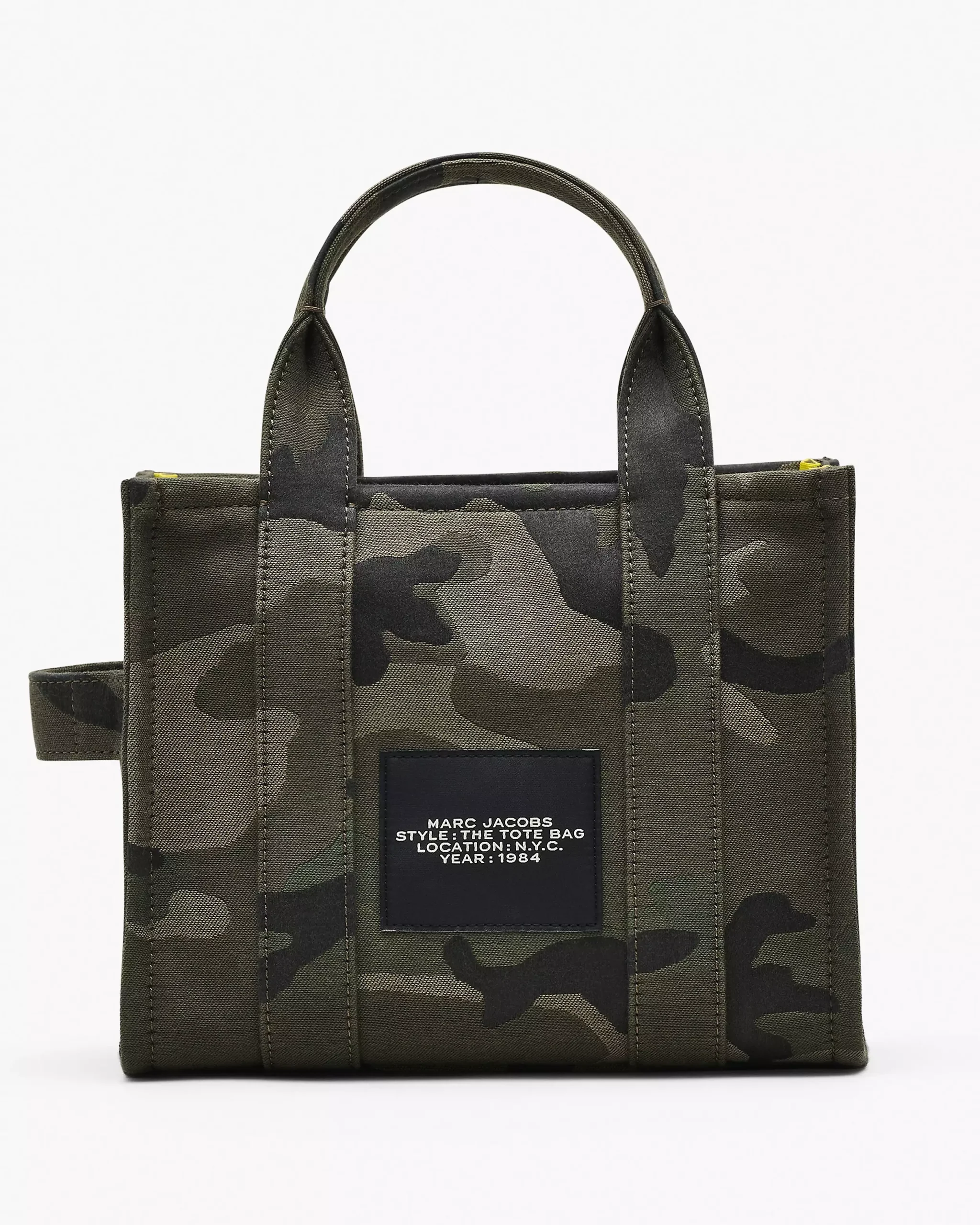 THE MARC JACOBS CAMO JACQUARD SMALL TOTE BAG Green - Image 3