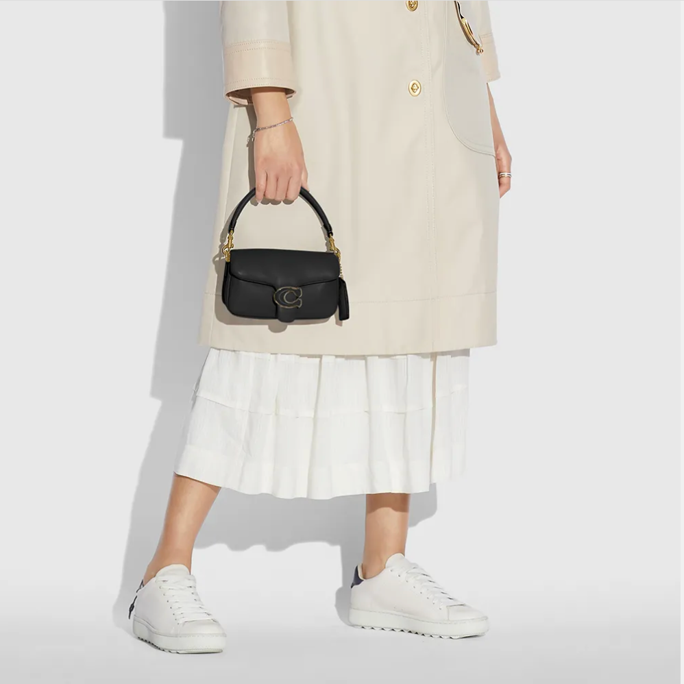 COACH Pillow Tabby 18 Shoulder Bag Black - Image 5