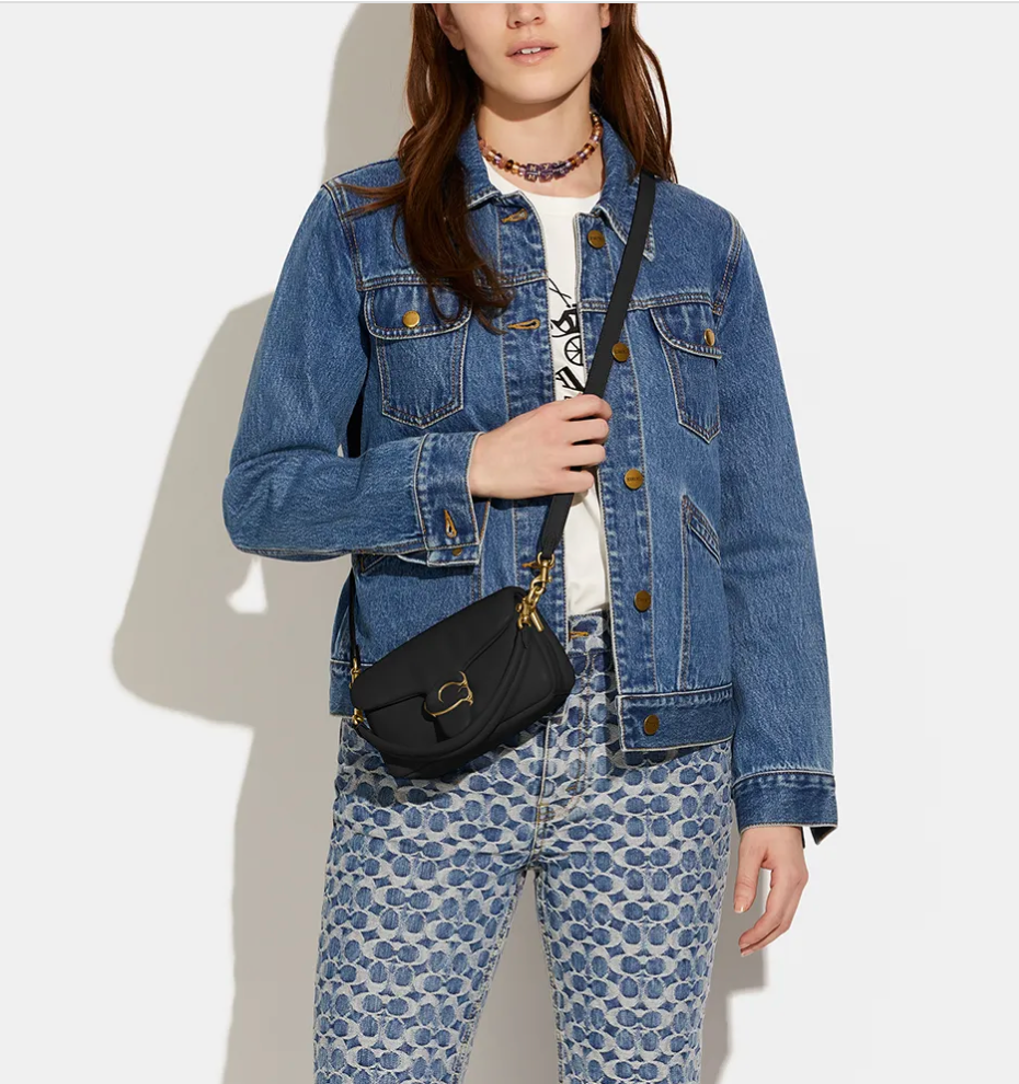 COACH Pillow Tabby 18 Shoulder Bag Black - Image 4