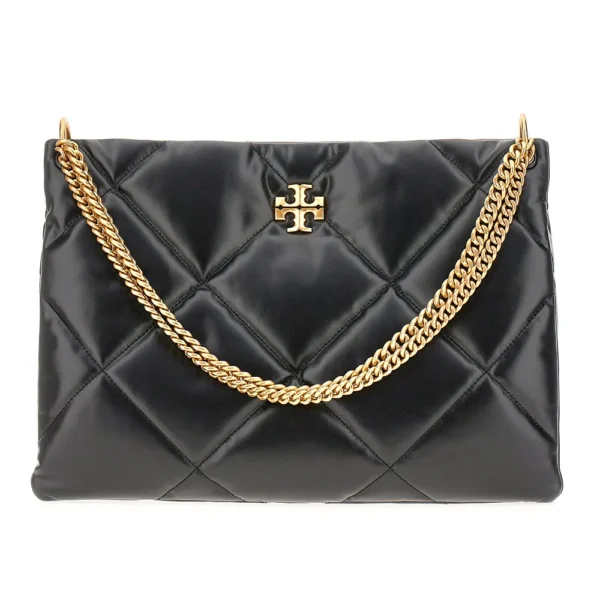 TORY BURCH KIRA DIAMOND HOBO HANDBAG BLACK