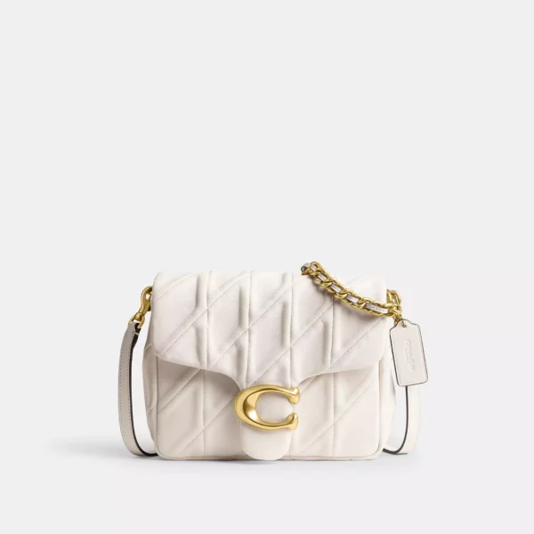 Coach Times Square Tabby Shoulder Bag With Quilting Chalk