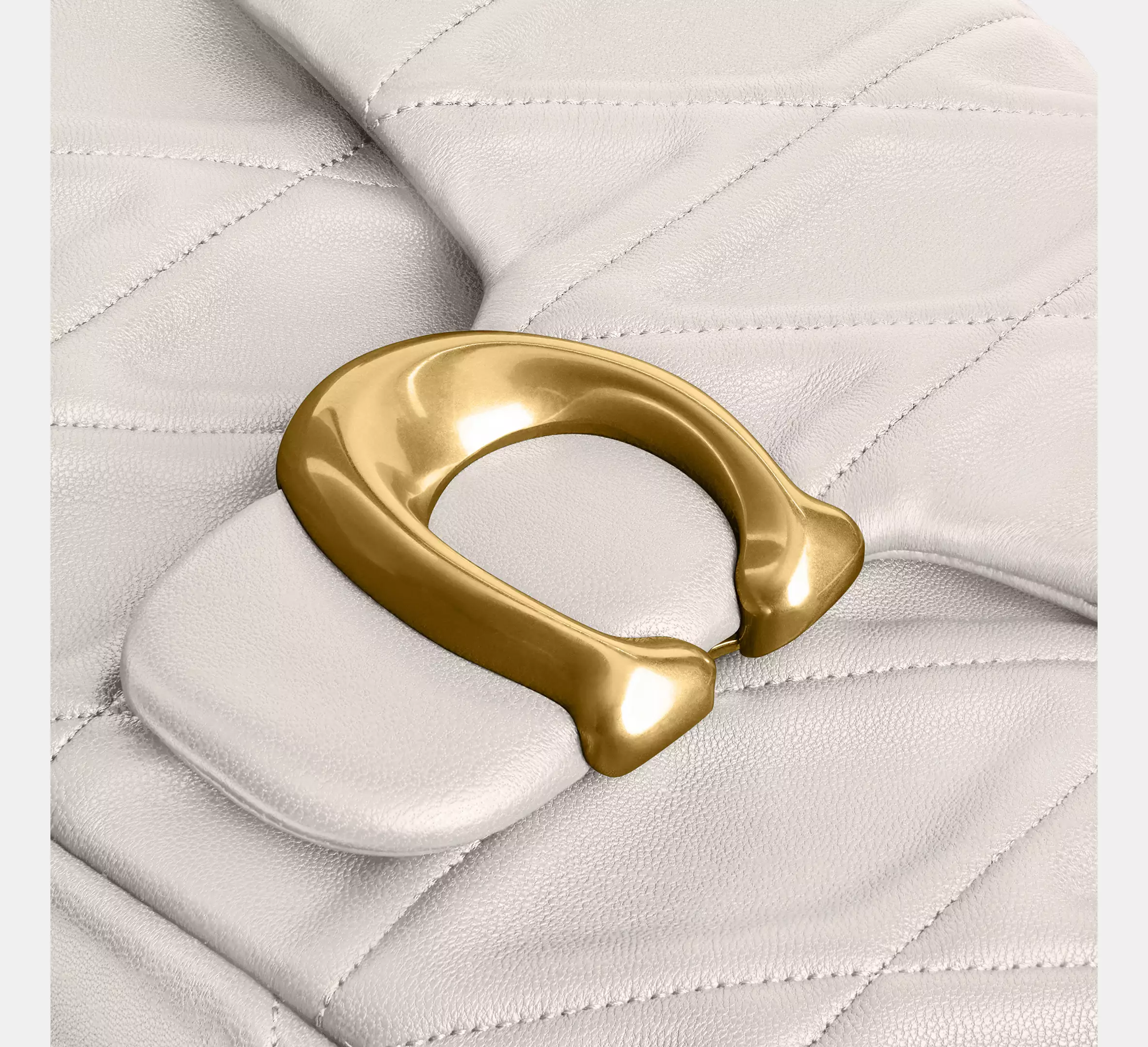 Coach Times Square Tabby Shoulder Bag With Quilting Chalk - Image 9