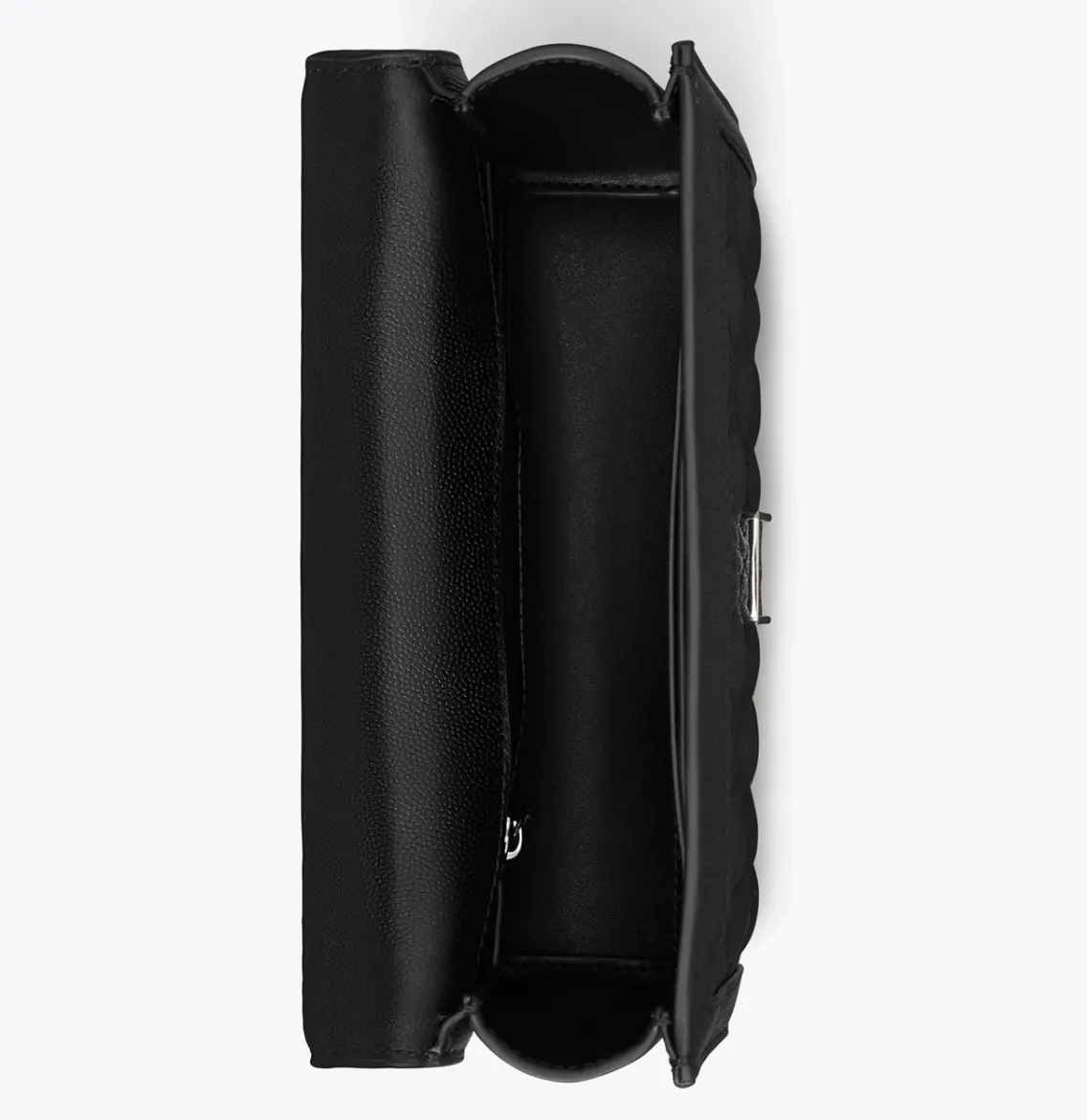 Tory Burch Fleming Convertible Shoulder Bag Polished-Grain Black - Image 4