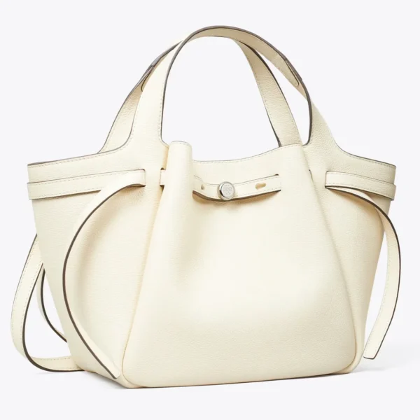 Tory Burch Small Romy Tote Light Cream