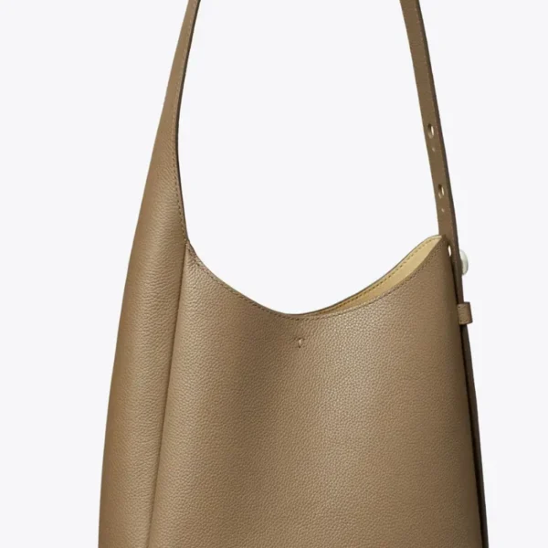 Tory Burch Small Romy Hobo Bag Wild Mushroom