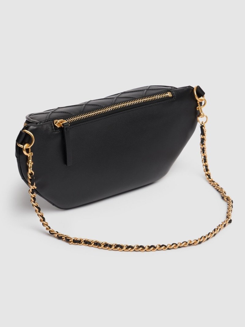 Tory Burch Fleming Soft Convertible Belt Bag Black - Image 6