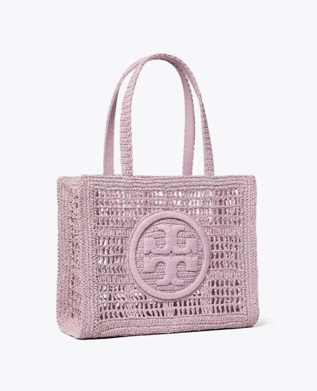 Tory Burch Ella Hand-Crocheted Small Tote Purple