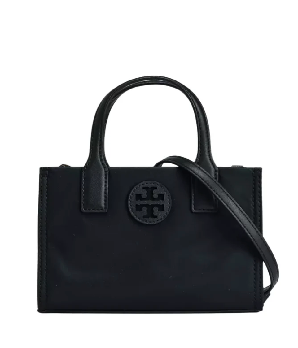 Tory Burch Ella Nylon Mini Tote Black - Image 2