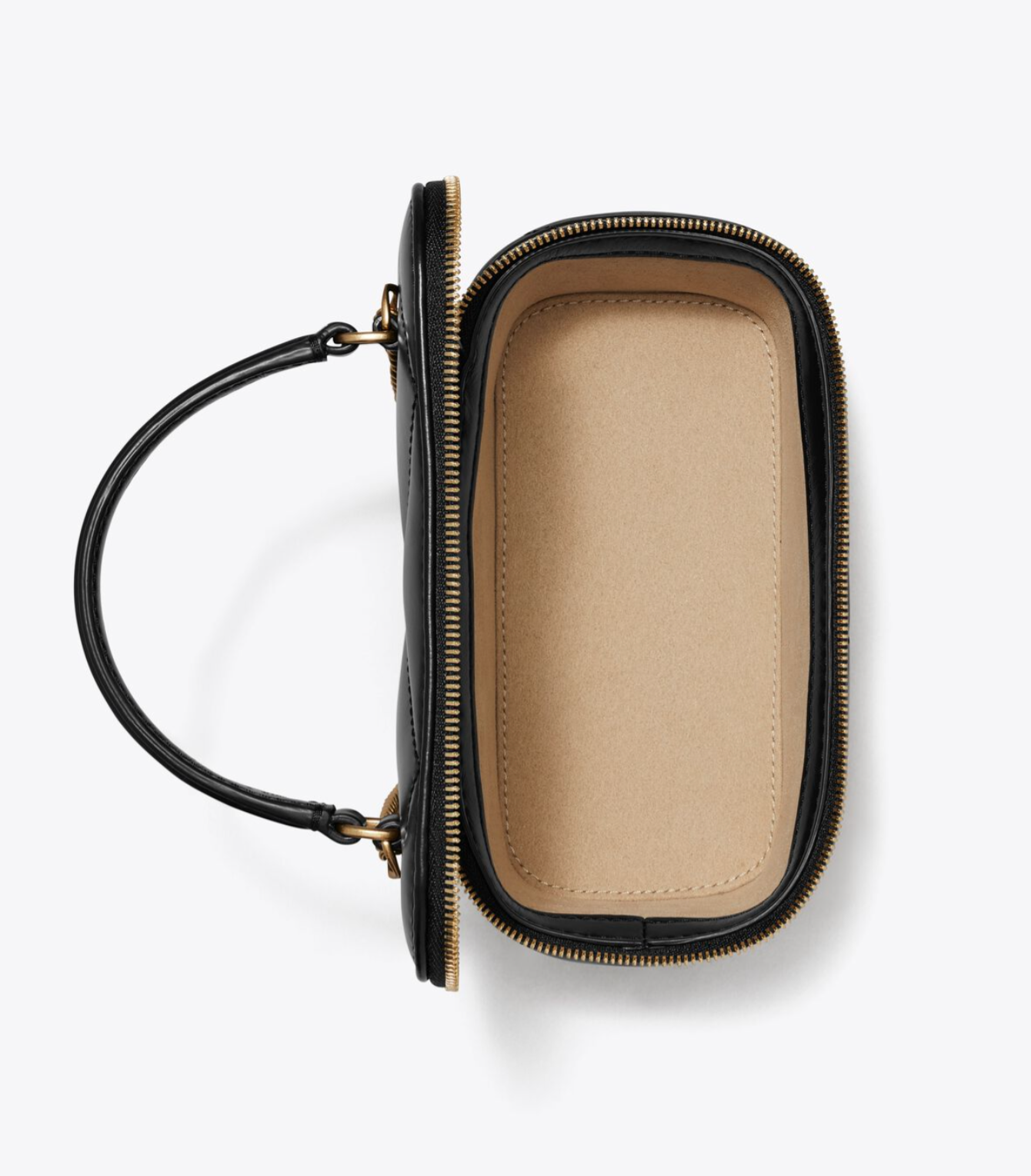 Tory Burch Kira Charm Diamond Quilt Vanity Case Black - Image 5