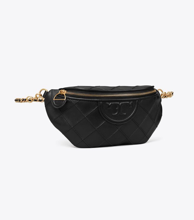 Tory Burch Fleming Soft Convertible Belt Bag Black - Image 3