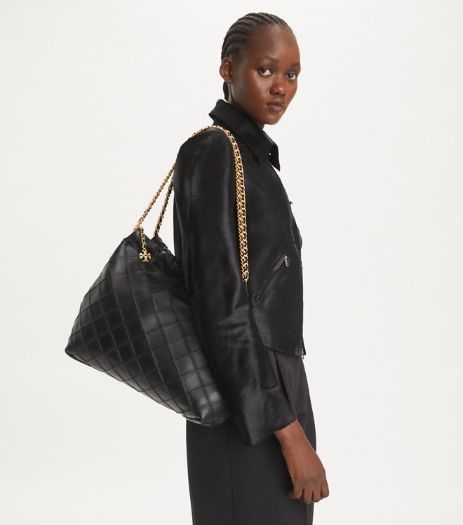 Tory Burch Fleming Hobo Black - Image 5