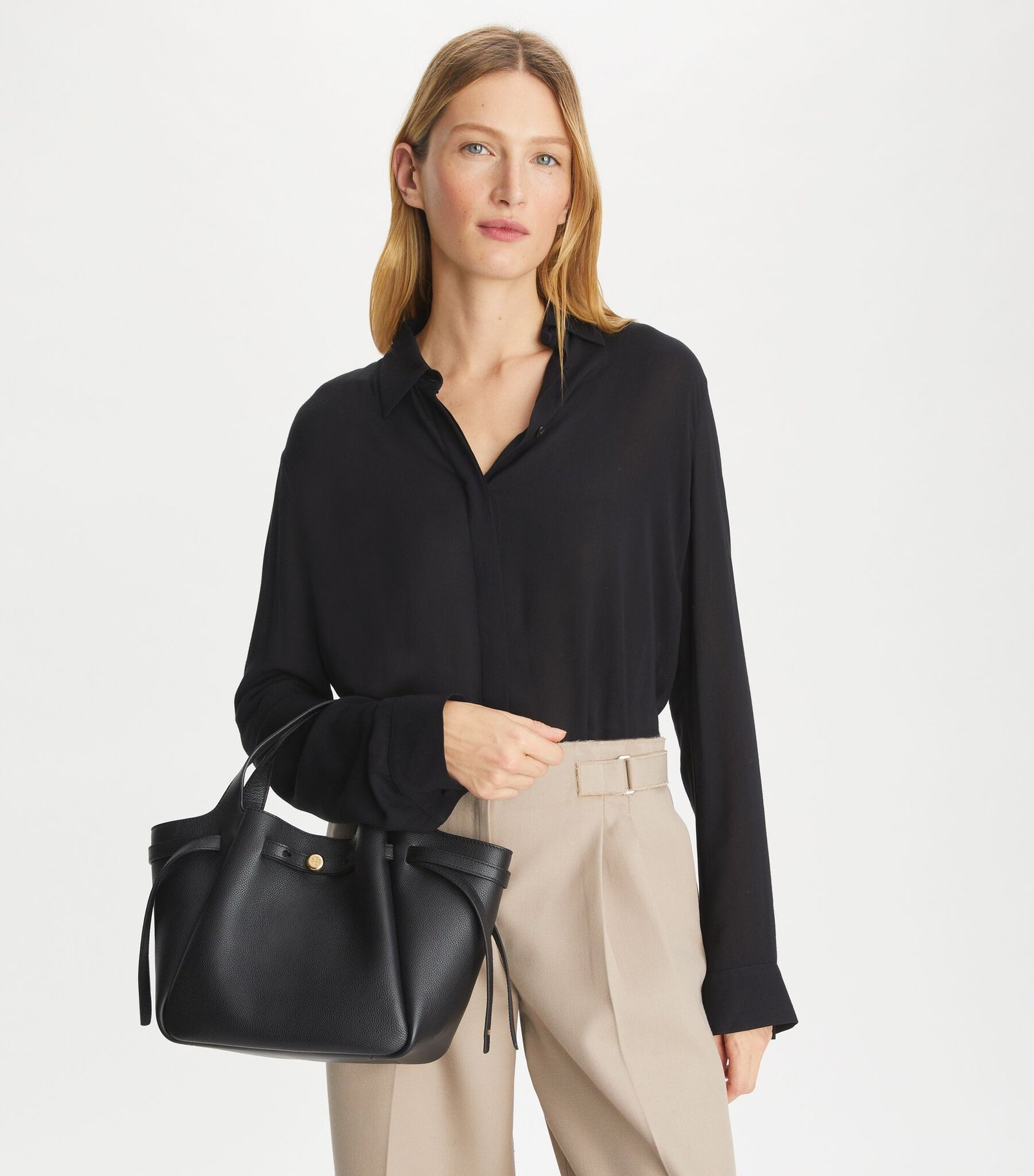 Tory Burch Small Romy Tote Black - Image 2