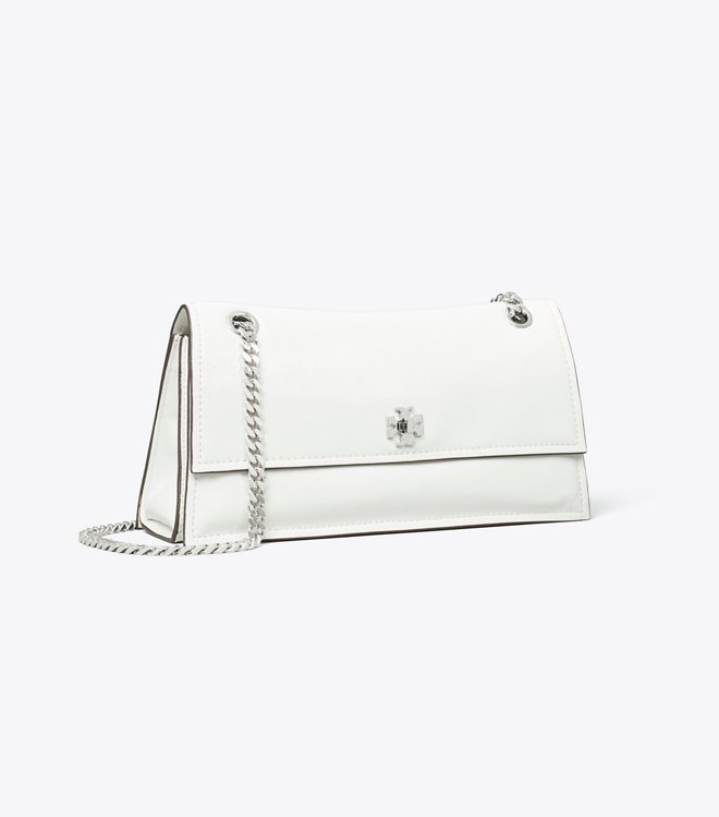 Tory Burch Kira Turnlock Shoulder Bag White